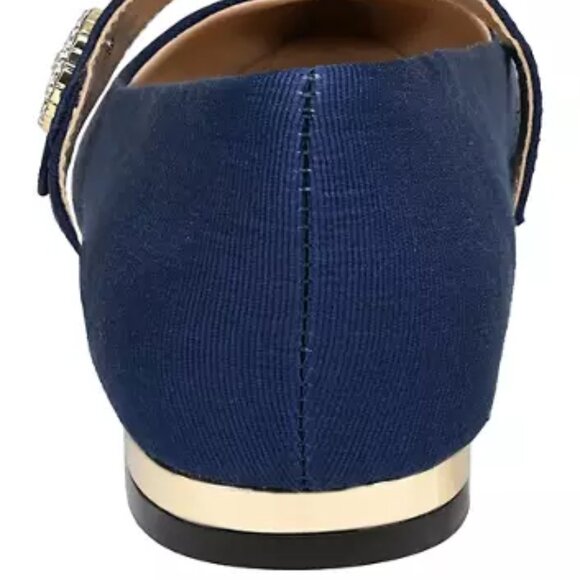 crown & ivy Navy Melanie Mary Jane Flats/NIB/7.5M - Picture 3 of 15
